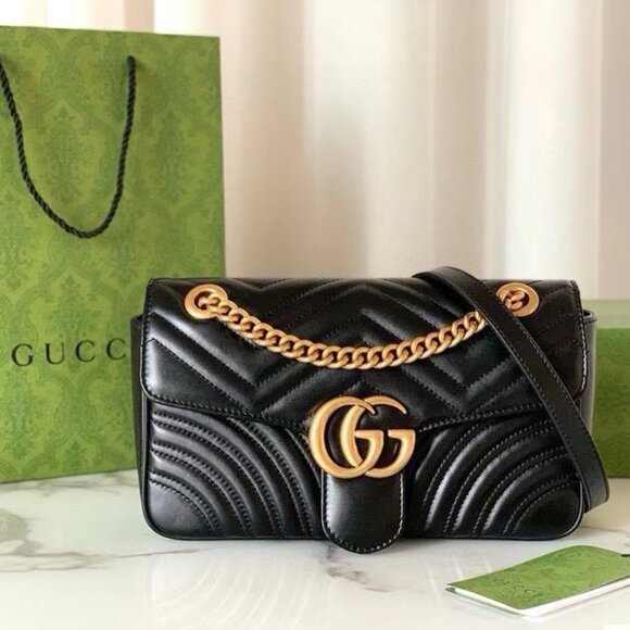 Authentic Women's GUCCI GG Marmont Gmall Matelasse Bag - Picture 1 of 8
